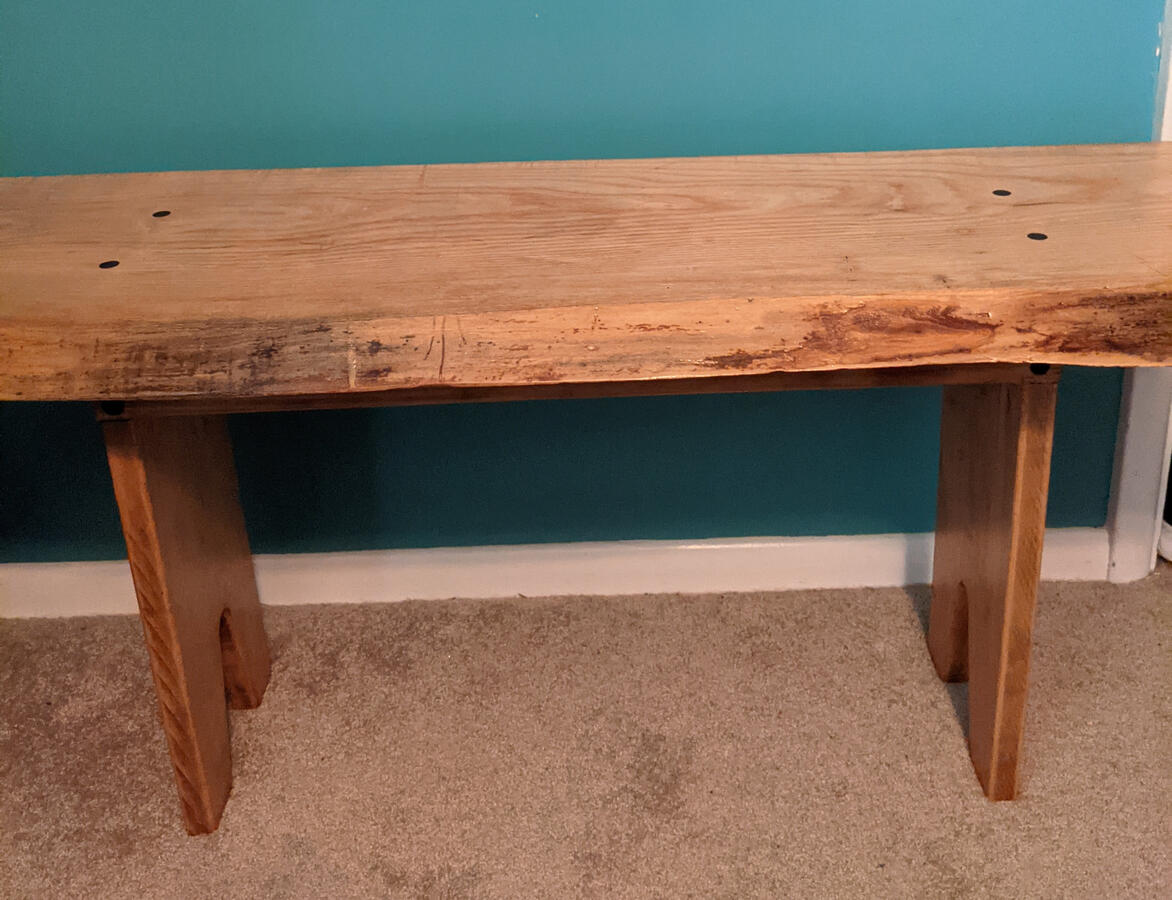 Live edge bench Live edge bench